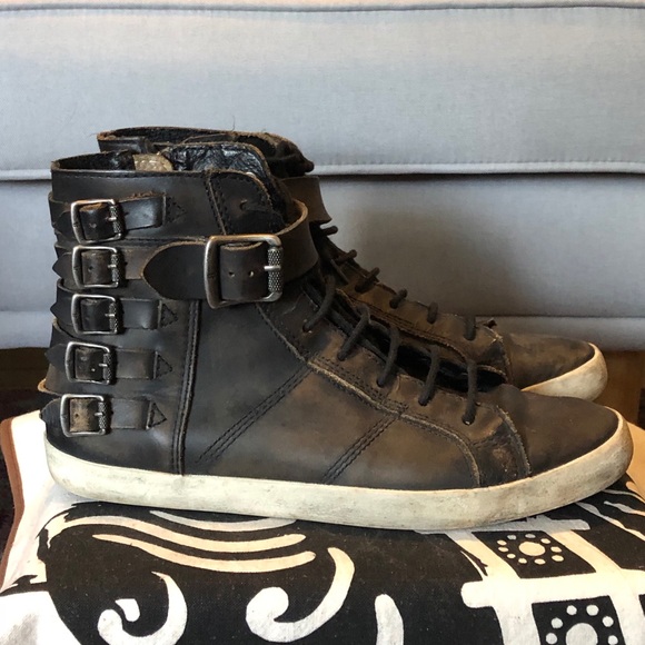 Frye Leather hi-tops Women’s 9 - Picture 1 of 7